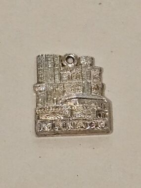 Vintage Sterling Silver Monaco Castle Souvenir Charm